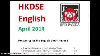 HKDSE English P1 Part A 2014 [upl. by Aleirbag]