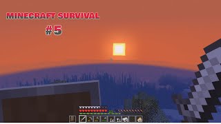 Minecraft Survival 5  Minha Primeira Vila [upl. by Ahsienak]