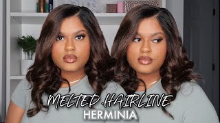 Outre Synthetic Melted Hairline HD Lace Front Wig  HERMINIA  Courtney Jinean [upl. by Zampino]