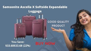 Best Samsonite Ascella X Softside Expandable Luggage review product [upl. by Maurizia182]