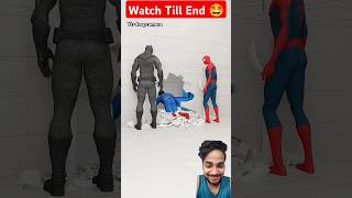 Kukuruku Challenge with Superheroes spiderman funnyvideo ashgodzanimation shorts [upl. by Milano925]