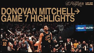 Donovan Mitchell  Cavs vs Magic Game 7 Highlights  552024 [upl. by Zaob998]