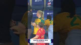 South Africa are through to the final after beating Australia 🤩AUSvSA T20WorldCup WhateverItTakes [upl. by Airret898]