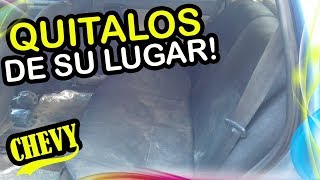 Como quitar asiento trasero de chevy opel  Bto Cars [upl. by Newel]