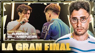 LA GRAN FINAL 🔥 BLON REACCIONA A LARRIX VS EL MENOR FMS INTERNACIONAL 🏆 [upl. by Kolnos575]