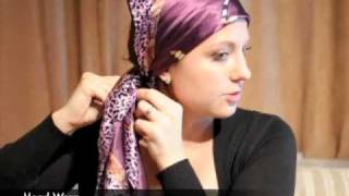 How To Wear A Head Scarf Wrap  wwwScarfTipscom [upl. by Notgnimer885]