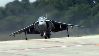 Harrier Jet Makes a Seriously Hard Landing [upl. by Annasus]