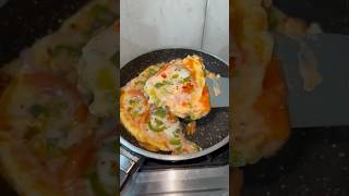 Bread Omelette Pizza Recipe  Quick Pizza Recipe tfskitchen shortsfeed pizza breadomelette [upl. by Neau207]