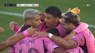 ¡CAMPANAZO 📷📷 ¡Golazo de Leo Campana tras un gran centro de Suárez TORONTO VS intermiamicf 01 [upl. by Gustie]