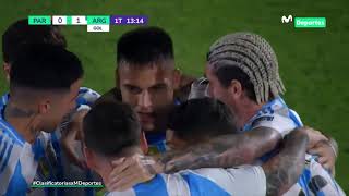 PARAGUAY vs ARGENTINA LAUTARO MARTÍNEZ ABRE EL MARCADOR EN ASUNCIÓN  CLASIFICATORIAS 2026 🇵🇾⚽🇦🇷 [upl. by Glory420]