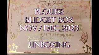 Unboxing PLOUISE Budget Box November  December 2023 [upl. by Jovita]