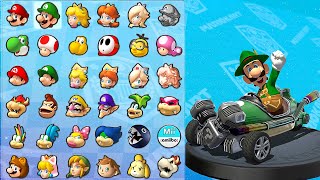 Lederhosen Luigi in Mario Kart 8 Mushroom Cup 4K60FPS [upl. by Liggitt247]