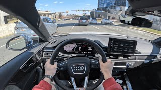 2023 Audi S5 Prestige  POV Test Drive  060 [upl. by Lebasiram110]