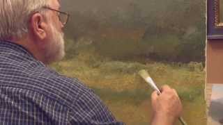 Painting an Early Fall Mountain Scene by Jon Houglum Video 1 [upl. by Ryhpez]