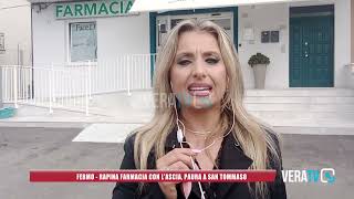 Fermo  Rapina la farmacia con lascia paura a San Tommaso [upl. by Annadiana]