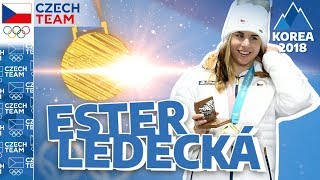 ESTER LEDECKÁ Olympijské zlato olympijské emoce [upl. by Somerset]