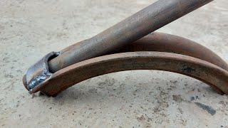 How To Bend Any Type Metal Tube With Easy Way  Rebar Bender [upl. by Farrow701]