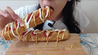 ASMR CORN DOG EATİNG SHOW SUDE ASMR [upl. by Pippo]