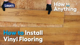 How to Install Vinyl Plank Flooring  How To Anything [upl. by Notpmah375]