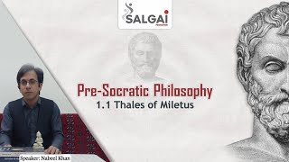 1 PreSocratic Philosophy 11 Thales of Miletus [upl. by Per]