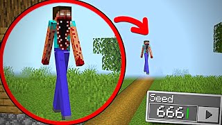 MINECRAFT MOST SCARY  SEEDS  😱  MINECRAFT HORROR SEED 666  MINECRAFT HORROR [upl. by Marius]