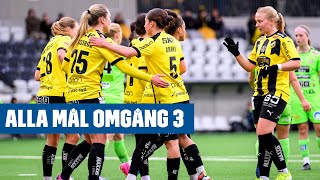 Svenska Cupen dam  Alla målen från omgång 3 [upl. by Hussey]