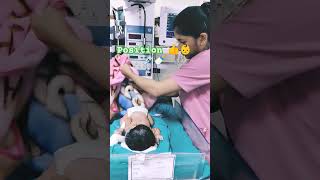 Newborn care in SNCU👶🐥👩‍⚕️viralshort 👍cutebaby doctor👩‍⚕️ hospital 💉trendin👶gshort👍s nicu 👶 [upl. by Alikahs]