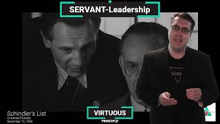 ServantLeadership 101 Virtuous Lesson Schindlers List Example [upl. by Oibesue385]