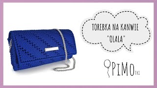 Torebka Wyszywana na Plastikowej Kanwie  Kopertówka quotOLALAquot  Jak zrobić  Plastic Canvas Bag [upl. by Nilknarf643]