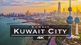 Kuwait City Kuwait 🇰🇼  by drone 4K  مدينة الكويت من فوق [upl. by Wallford]