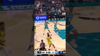 Myles Turner Blocks Two Shots amp Bennedict Mathurin Knocks Down a Three at Hornets  Indiana Pacers [upl. by Kyrstin776]