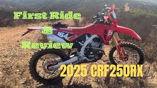 2025 Crf250rx  First Ride Just Testing Before I Get The Suspension Done Review Mods crf250rx [upl. by Ogg]