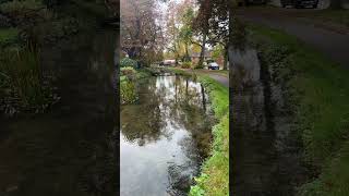 Pretty scene in the Cotswolds  Lower Slaughter wee waterfall on the River Eye [upl. by Aydidey827]