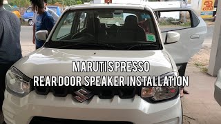 Maruti Suzuki SPresso modification  Rear speaker installation  JBL [upl. by Marcellus]