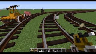 Mod de trenes para Minecraft  Rails of War  Trenes reales en Minecraft [upl. by Hillier282]