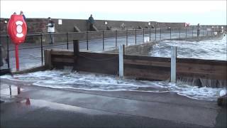 HIGH TIDE AND STORM AT WATCHET SOMERSET 2 FEBRUARY 2014 Part 2 [upl. by Giwdul922]