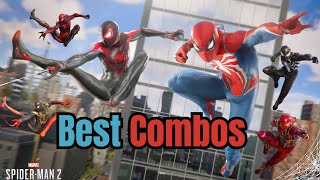 Best Suit Combos Marvels SpiderMan 2 [upl. by Sydalg442]