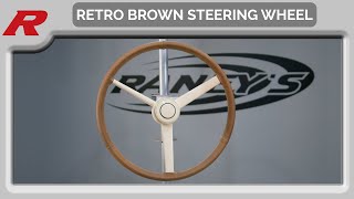 Retro Brown Leather Steering Wheel by SCI at Raneys [upl. by Ramar]