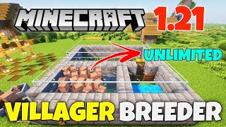 Minecraft 121 Villager breeder  Easy Villager breeder Minecraft  121 [upl. by Ilegna432]