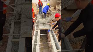 Concrete pouring process into formwork [upl. by Wilburt240]