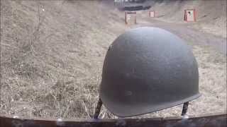 Ballistic Test Swiss M1971 Steel Army Helmet [upl. by Armalda]