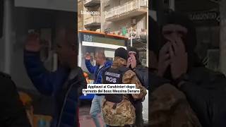 Applausi ai Carabinieri e lacrime dopo larresto di Matteo Messina Denaro shorts [upl. by Dyal]