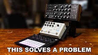 YOU GOT TO SEE THIS  modular synth stand for dawless amp hardware synthesizer setups [upl. by Diskson]