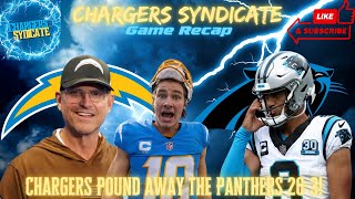 Chargers Syndicate Game Recap Chargers Pound Away The Panthers 263 [upl. by Teleya]