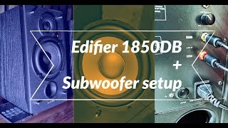 Edifier 1850DB  Subwoofer connection explained  Subwoofer  Edifier [upl. by Darej]