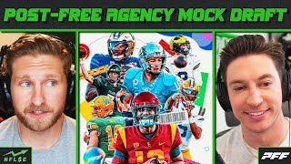 2ROUND POST FREE AGENCY MOCK DRAFT PLUS MINHOU TRADE  NFL Stock Exchange [upl. by Nisay192]