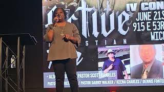 The Active Christian Tour Mrs Keena Charles Testimony [upl. by Orips]