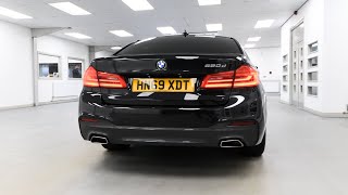 BMW 5 Series 520d 20 MHT M Sport Metallic Black Sapphire 190 BHP  HN69 XDT  VanStar [upl. by Enilauqcaj]