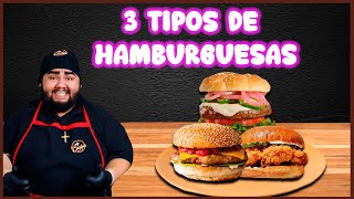 3 SÚPER HAMBURGUESAS  CLÁSICA BROASTER BURGER Y A LO POBRE [upl. by Phillipp]