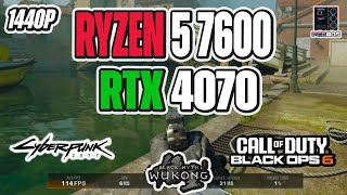 Ryzen 5 7600  RTX 4070 Benchmarks  3 Games Tested [upl. by Hooker]